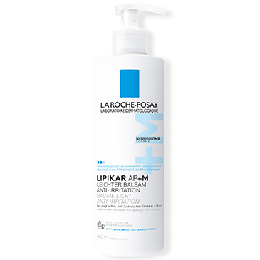 Produktabbildung Lipikar Leichter Balsam AP+M La Roche-Posay 400 ml, beruhigender und feuchtigkeitsspendender Balsam für trockene Haut.